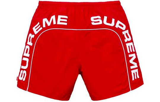 Supreme SS18 Arc Logo Water Short Red Logo 'Red White' SUP-SS18-298