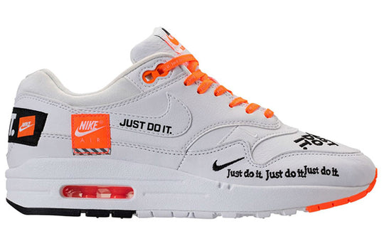 (WMNS) Nike Air Max 1 LX 'Just Do It White Orange' 917691-100