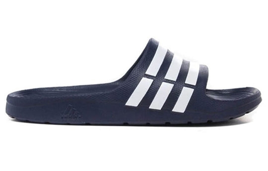 Navy adidas slides online