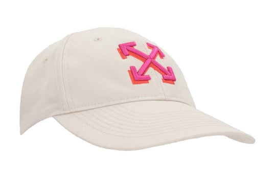 (WMNS) Off-White Arrow embroidered gabardine baseball cap 'White' OWLB026S23FAB0010132