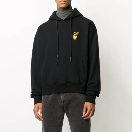 Men's Off-White Logo Printing Black OMBB037F20FLE0031016