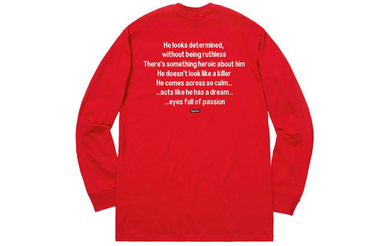 Supreme FW18 The Killer L/S Tee Red Bloody Twins Chow Yun Fat Printing Long Sleeves Unisex SUP-FW18-679