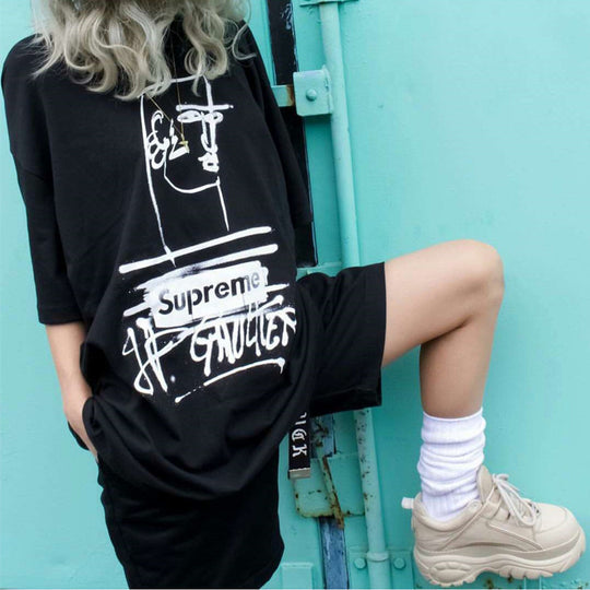 Supreme SS19 x Jean Paul Gaultier Black Tee SUP-SS19-772