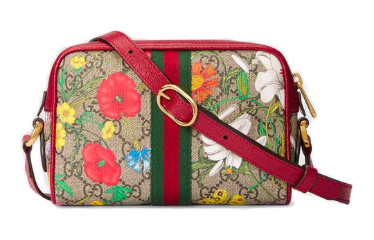 (WMNS) Gucci Ophidia SeriesGG floral Clutch Single Shoulder Bag mini 517350-92YBC-8722