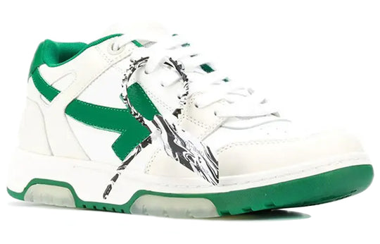 Off-White Out of Office Low 'White Green' OMIA189F20LEA0010155