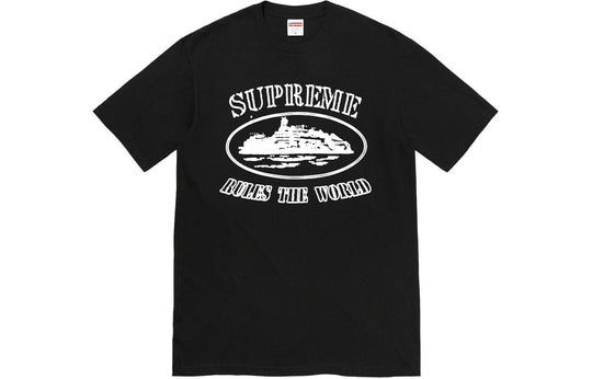 Supreme x Corteiz FW23 Rules The World Tee 'Black' SUP-FW23-262