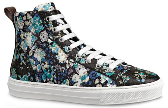 (WMNS) LOUIS VUITTON LV Stellar High-Top Sneakers Blue/Black 1A5N8O