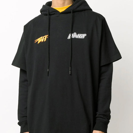 Men's Off-White logo Pattern Printing Black OMBB051E20FLE0031018