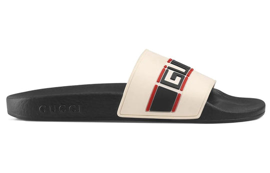 (WMNS) Gucci Stripe Rubber Slide 'Ecru' 524984-JC200-9572