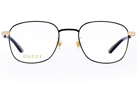 Gucci Metallic Classic Optical Square Glasses Frame Unisex GG0861OA-004-53