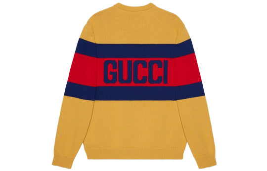 Gucci 100 Wool Sweater 'Yellow Red Blue' 676393-XKB43-7123