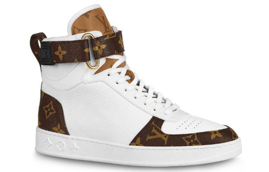 (WMNS) LOUIS VUITTON LV Boombox High-Top Sneakers White 1A87Q2