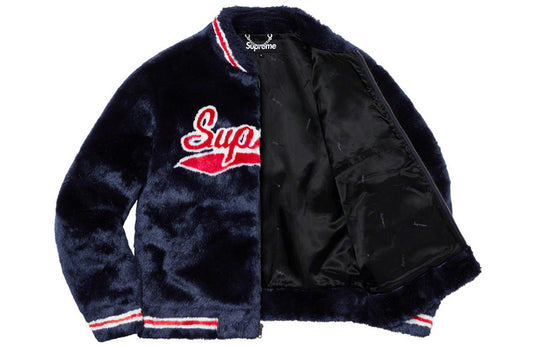 Supreme SS20 Week 1 Faux Fur Varsity Jacket SUP-SS20-026