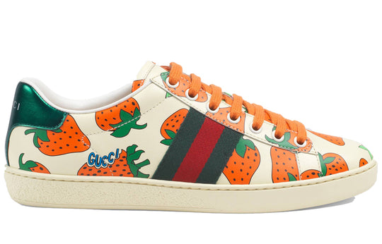 (WMNS) Gucci Ace 'Strawberry White' 387993-08L30-9262