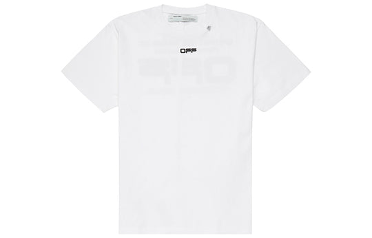 Off-White SS20 Wavy Line White Short Sleeve Oversize OMAA038R201850040110