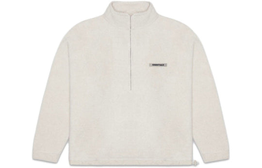 Fear of God Essentials SS20 Polar Fleece Half-Zip Sweater Oatmeal FOG-SS20-278