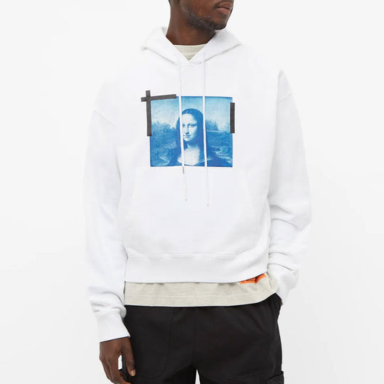 Men's Off-White SS22 Mona Lisa Printing White OMBB037C99FLE0050145