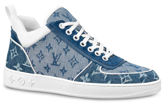 (WMNS) LOUIS VUITTON LV Boombox Monogram Sneakers Denim-Blue 1A8E3S