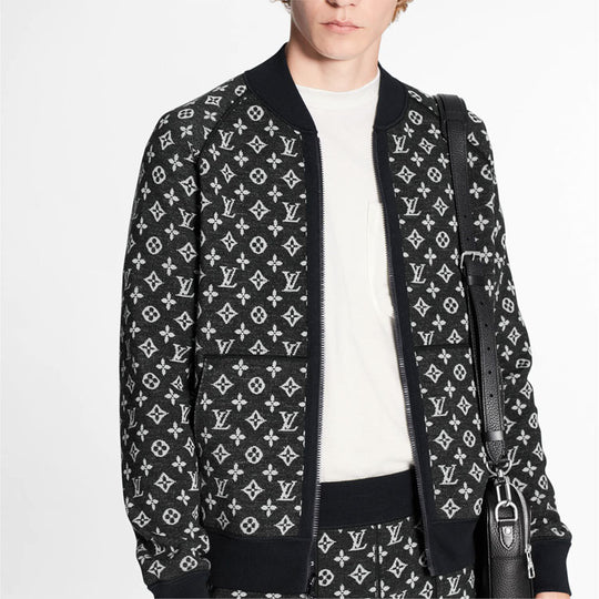 Men's LOUIS VUITTON SS21 Printing Long Sleeves Jacket Black 1A8HCS