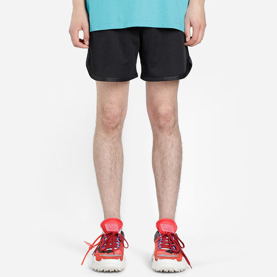 Off-White Wavy Line Mesh Shorts Black/Multicolor OMCI005R201010041001