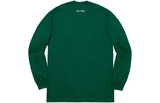 Supreme FW18 Mike Kelley AhhYouth LS Dark Green Tee SUP-FW18-312