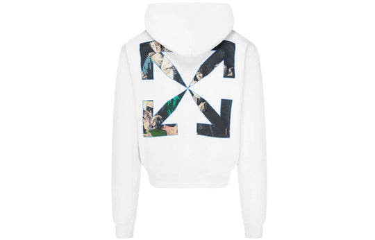 Off-White Caravaggio Painting Over Hood White Blac Fw20 Mens Logo Sweater OMBB037E20FLE0030110