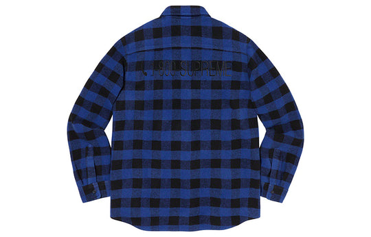 Supreme FW19 Week 11 1-800 Buffalo Plaid Shirt Royal Shirt 'Blue' SUP-FW19-1002