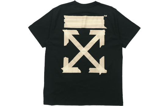 Off-White Tape Arrows Short Sleeve Over T-Shirt 'Black' OMAA038R201850021048