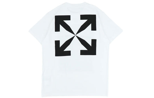 Off-White SS21 Pattern Printing Short Sleeve White OMAA027R21JER0020110