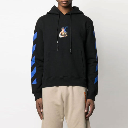 Off-White Men's SS21 Sports Sweatshirt Oversize Black OMBB034S21FLE0081040