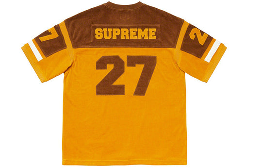 Supreme FW19 Week 8 Velour Football Jersey Tee SUP-FW19-786