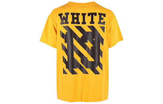 Off-White Unisex SS21 Co Virgil Ablo Ow Tee Yellow AU1001-03-04