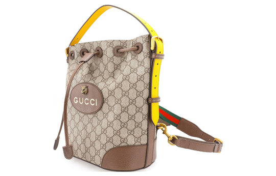 (WMNS) Gucci Neo Vintage Tiger Head Logo Drawstring handbag Large Capacity schoolbag Backpack Unisex / Brown 473875-K9RHT-8856