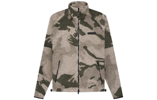 Fear of God Essentials SS22 Polar Fleece Full Zip Jacket Camo FOG-SS22-057