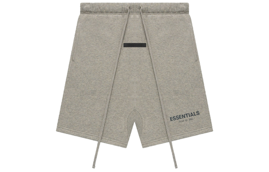 Fear of God Essentials FW21 Sweatshort Dark Heather Oatmeal FOG-FW21-148