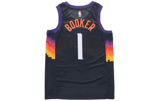 Nike NBA Retro Jersey Vest SW Fan Edition Phoenix Suns Devin Booker 1 Black CN1773-013