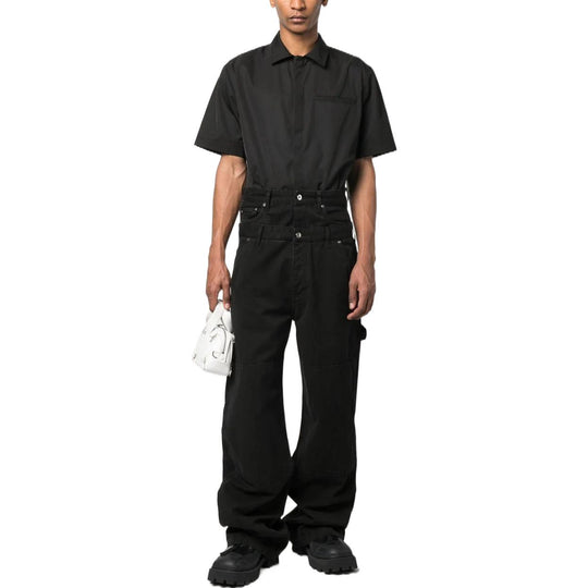 Off-White Wave Off Canvas Double Over Pant 'Black' OMCE035S23FAB0011010