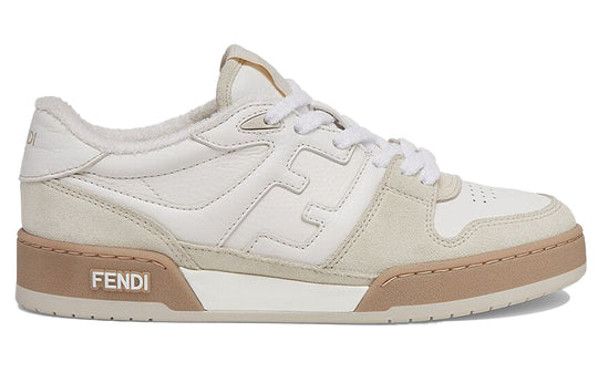 (WMNS) FENDI Match Low Top Suede 'White' 8E8252AHH2F1FHS