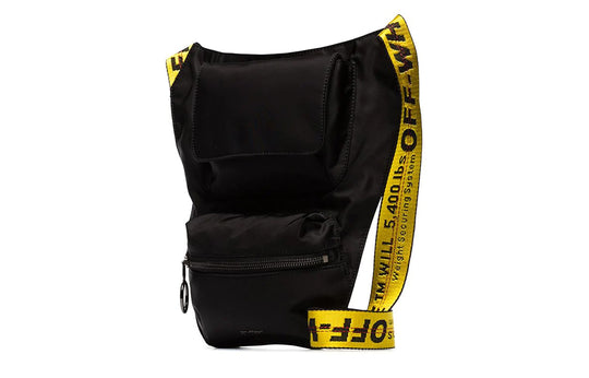 Off-White FW19 Industrial Crossbody Bag Black OMNA075E19E480021000