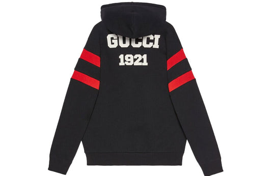 (WMNS) Gucci 100 Cotton Hoodie 'Black' 660282-XJDW6-1152