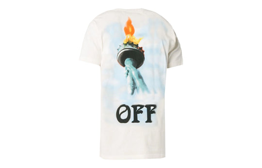 Off-White SS19 Liberty Cotton Short Sleeve OMAA027E181850150210