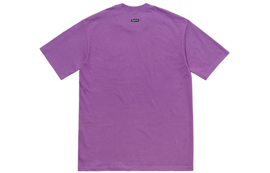 Supreme FW18 Marvin Gaye Tee Purple Character Printing Short Sleeve Unisex SUP-FW18-1181