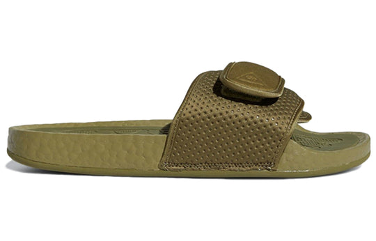 adidas Pharrell x Boost Slides 'Olive Cargo' FY6141