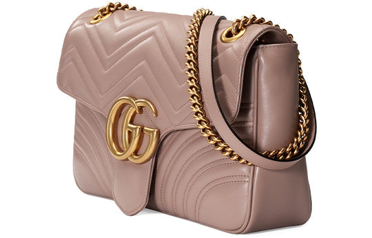 (WMNS) Gucci GG Marmont Series Bag Middle-Size Pink 443496-DTDIT-5729