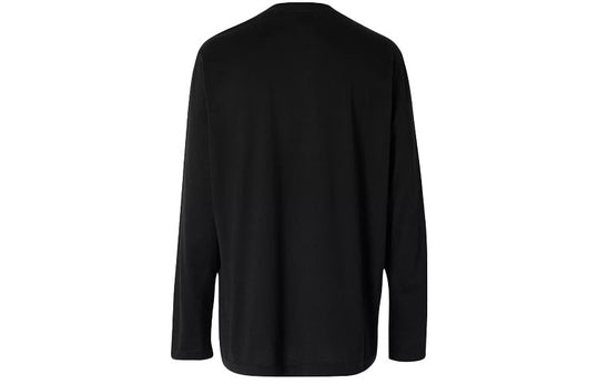 Burberry SS20 Pattern Round Neck Long Sleeves Unisex Black 8024599