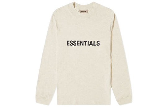 Fear of God Essentials SS20 Boxy Long Sleeves Buttercream Tee FOG-SS20-286