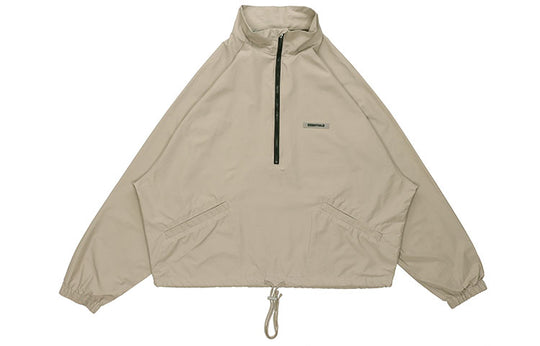 Fear of God Essentials FW20 Half-Zip Track Jacket Moss FOG-FW20-188