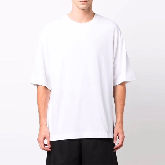 Off-White FW21 Logo Pattern Short Sleeve Loose Fit White OMAA120F21JER0120184