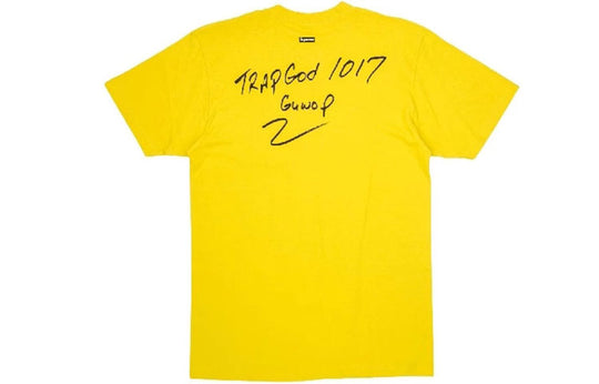 Supreme FW16 Gucci Mane Tee Yellow Character Printing Short Sleeve Unisex SS18-0228