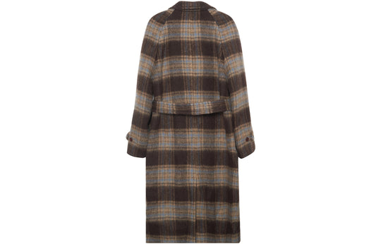 Gucci Check Wool Coat With Gucci Label 'Beige Brown' 664710-ZAG9O-2006